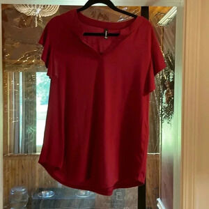 PrinStory, Sz XL, V Neck with short Flutter Sleeves, Excellent Condition